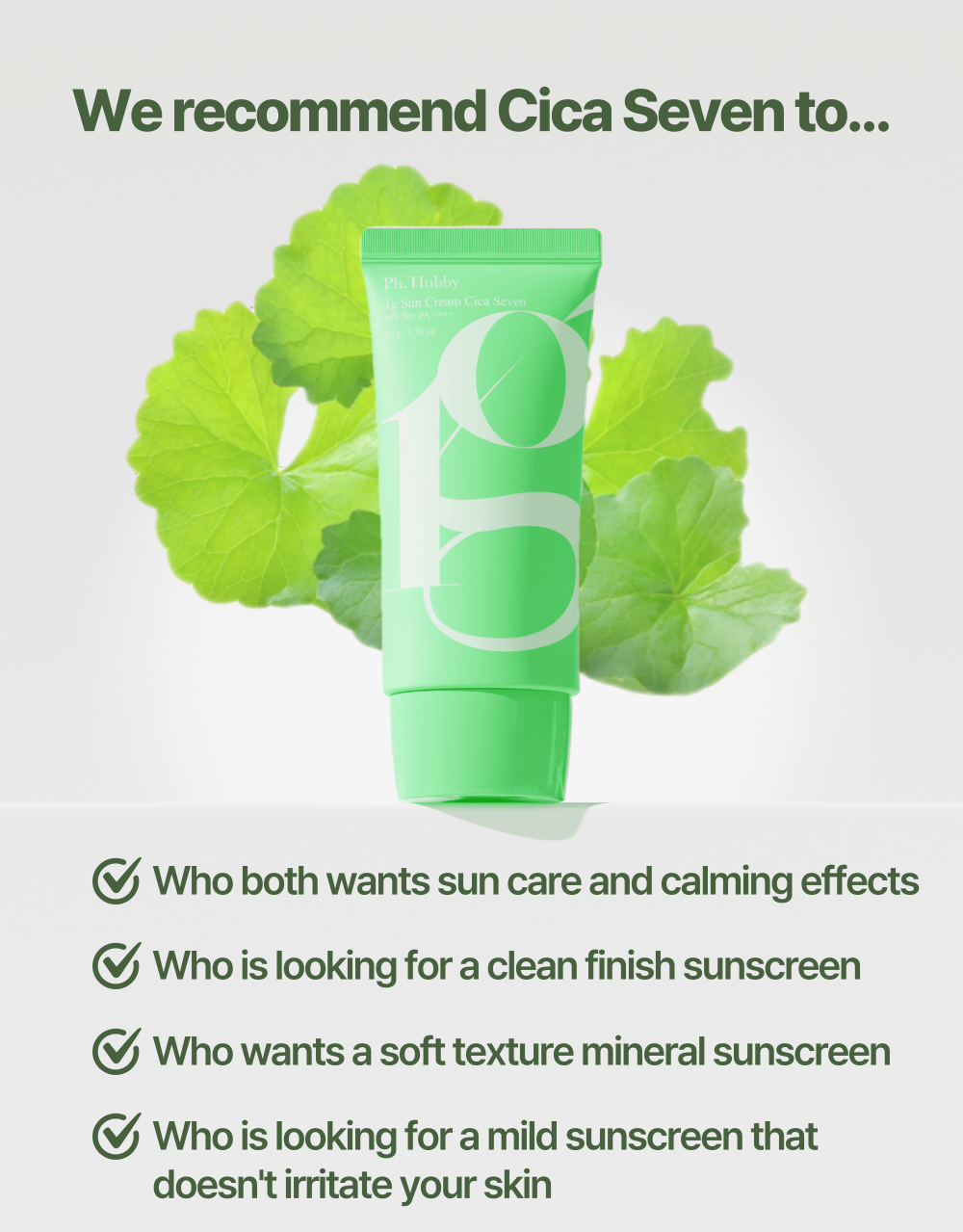 Ph Hubby 1g Sun Screen - Cica Seven