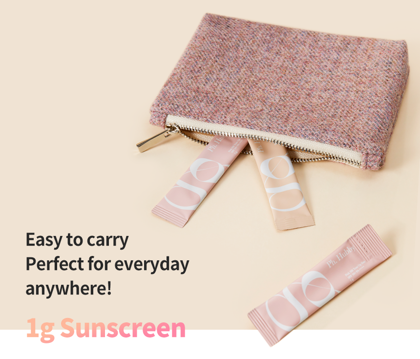 Ph Hubby 1g Sun Screen - BB Tone Up Series From Korea (Beige/ Pink)