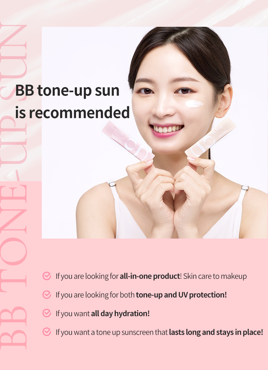 Ph Hubby 1g Sun Screen - BB Tone Up Series From Korea (Beige/ Pink)