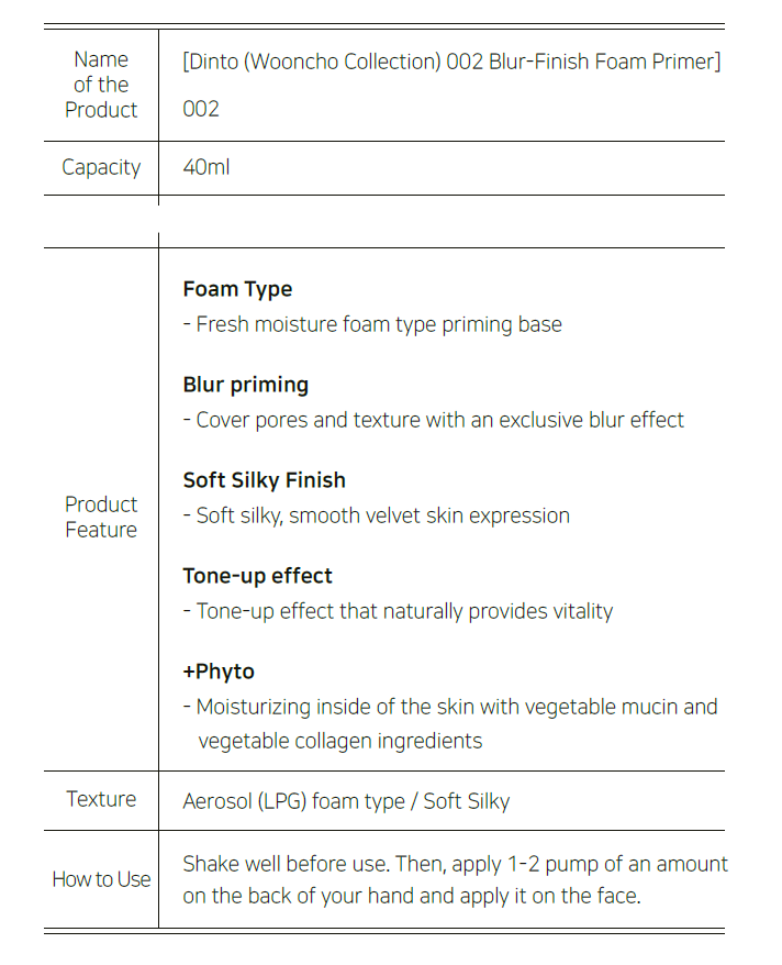 Dinto Wooncho Collection 002 Blur-Finish Foam Primer