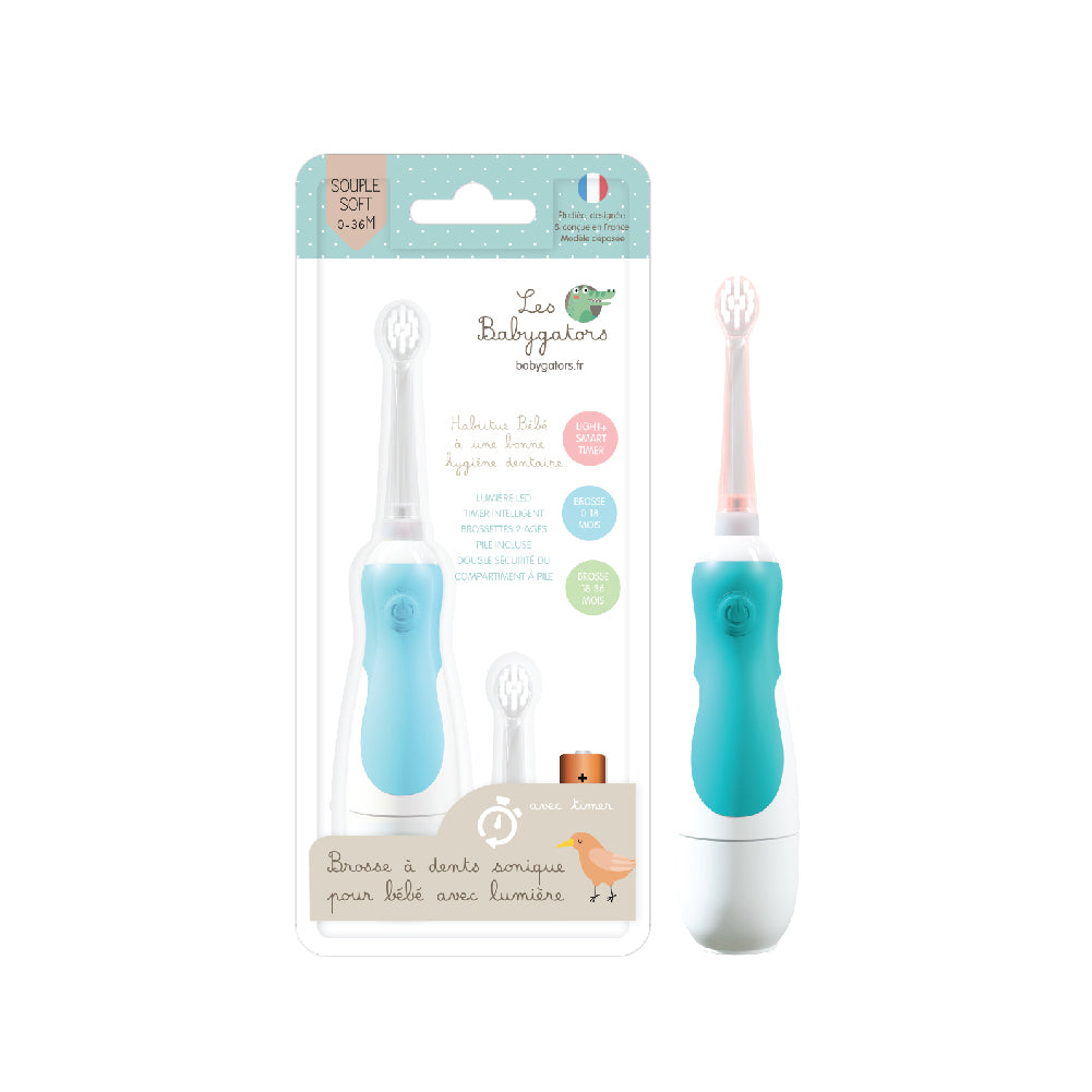 Calisco Baby Sonic Toothbrush with 2 Heads & 1 Battery