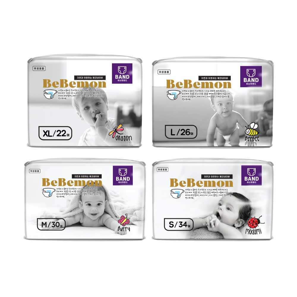 BeBemon Band Type Diapers (Tape)