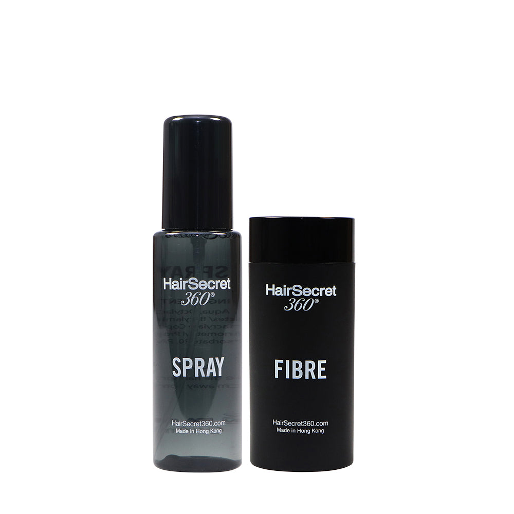 HairSecret 360 Hair Building Fibre (Spray Kit)