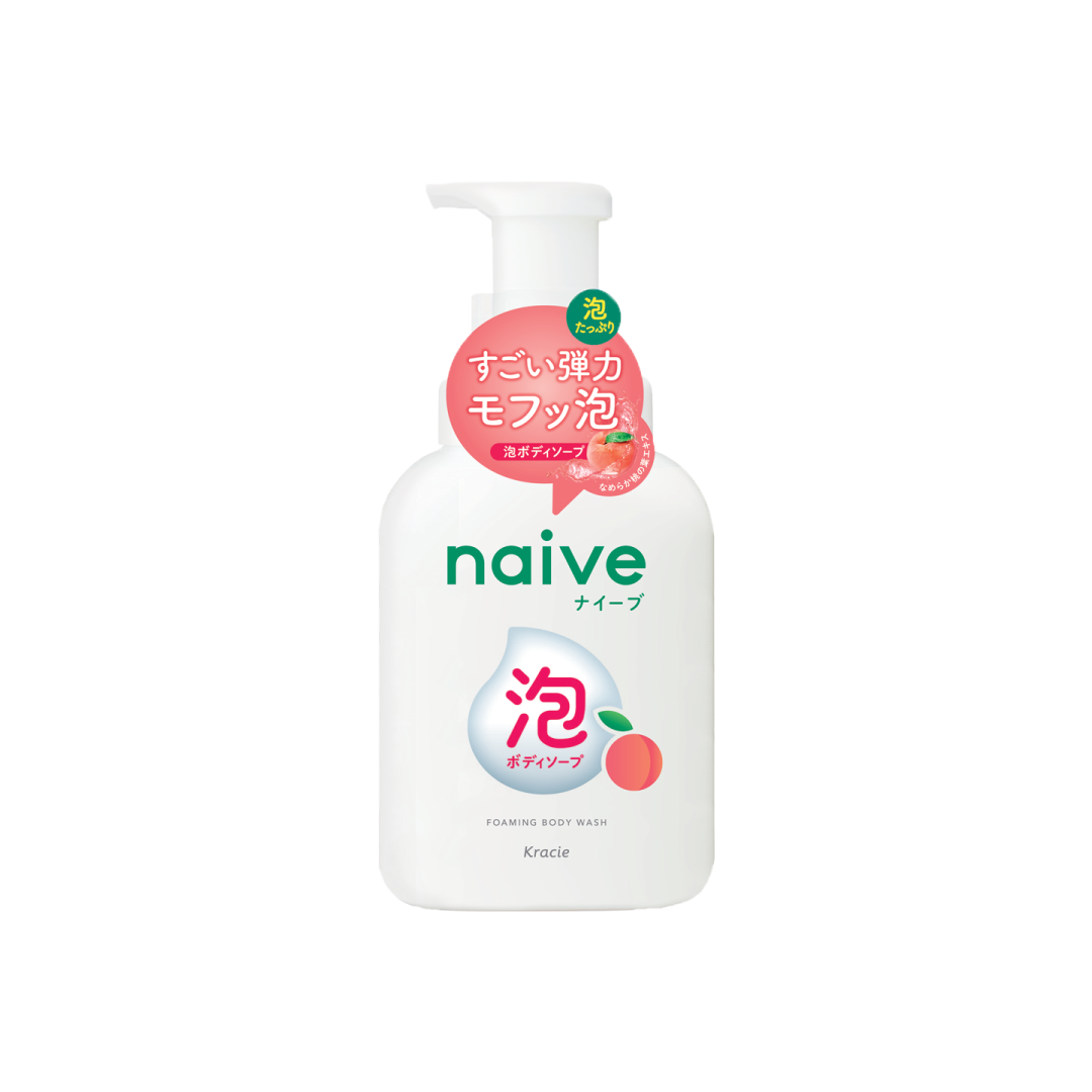 Kracie Naive Foaming body Wash (Honey/Peach)