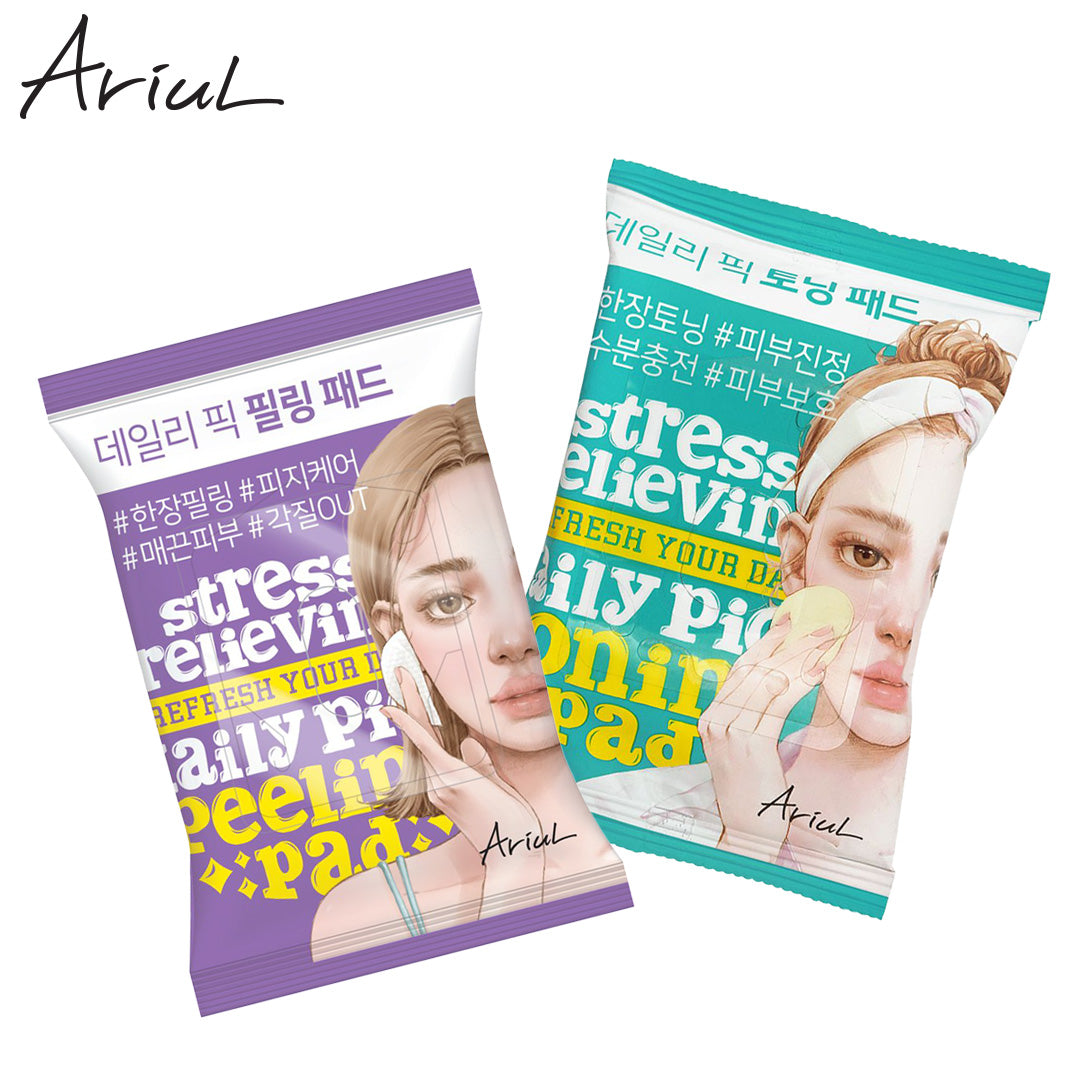 Ariul Stress Relieving Daily Pick Peeling / Toning Pad (30 Pads)