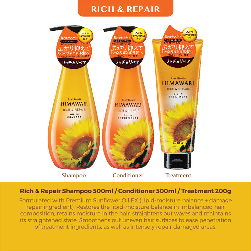 Kracie Himawari Rich & Repair Shampoo 500ml